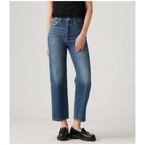 Levis Ribcage Straigth Ankle Jeans Style 726930218 Women’s Size -30x27 - Picture 1 of 13
